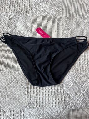 Xhilaration Black Strappy Bikini Bottoms